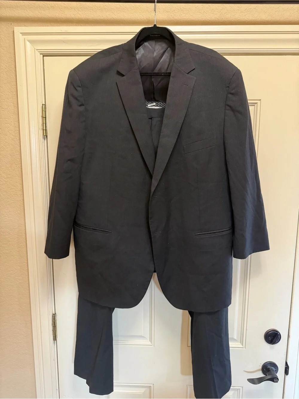 Pronto Uomo Dark Two-Piece Suit-measurements in photos